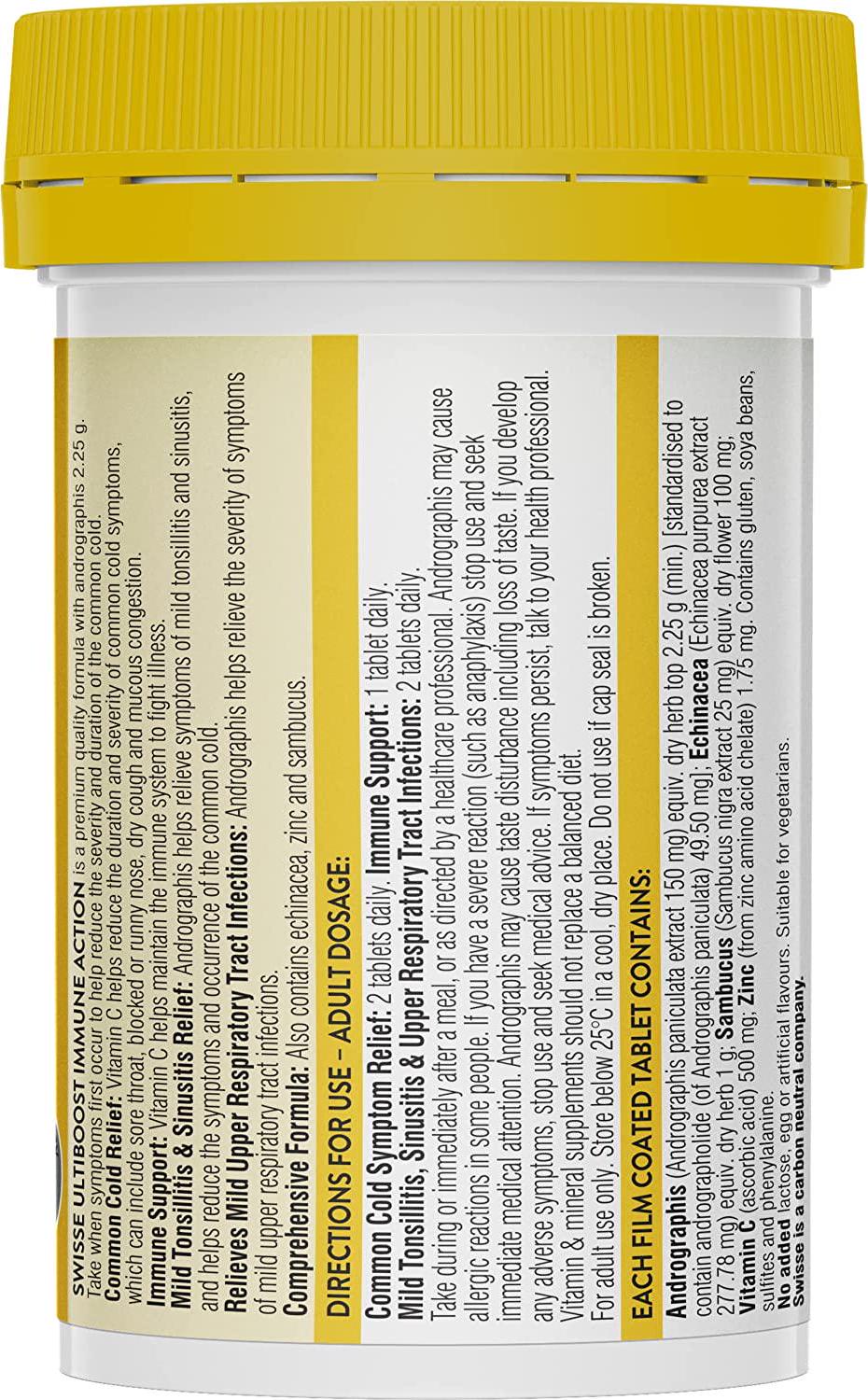 Swisse Ultiboost Immune Action, 60 Tablets