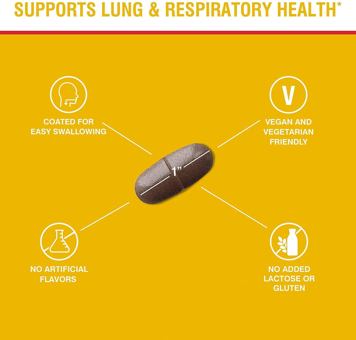 Swisse Ultiboost Lung Health Support Supplement | Bronchial Wellness, Immune and Lung Health, Respiratory Support, Antioxidant Rich | 90 Tablets
