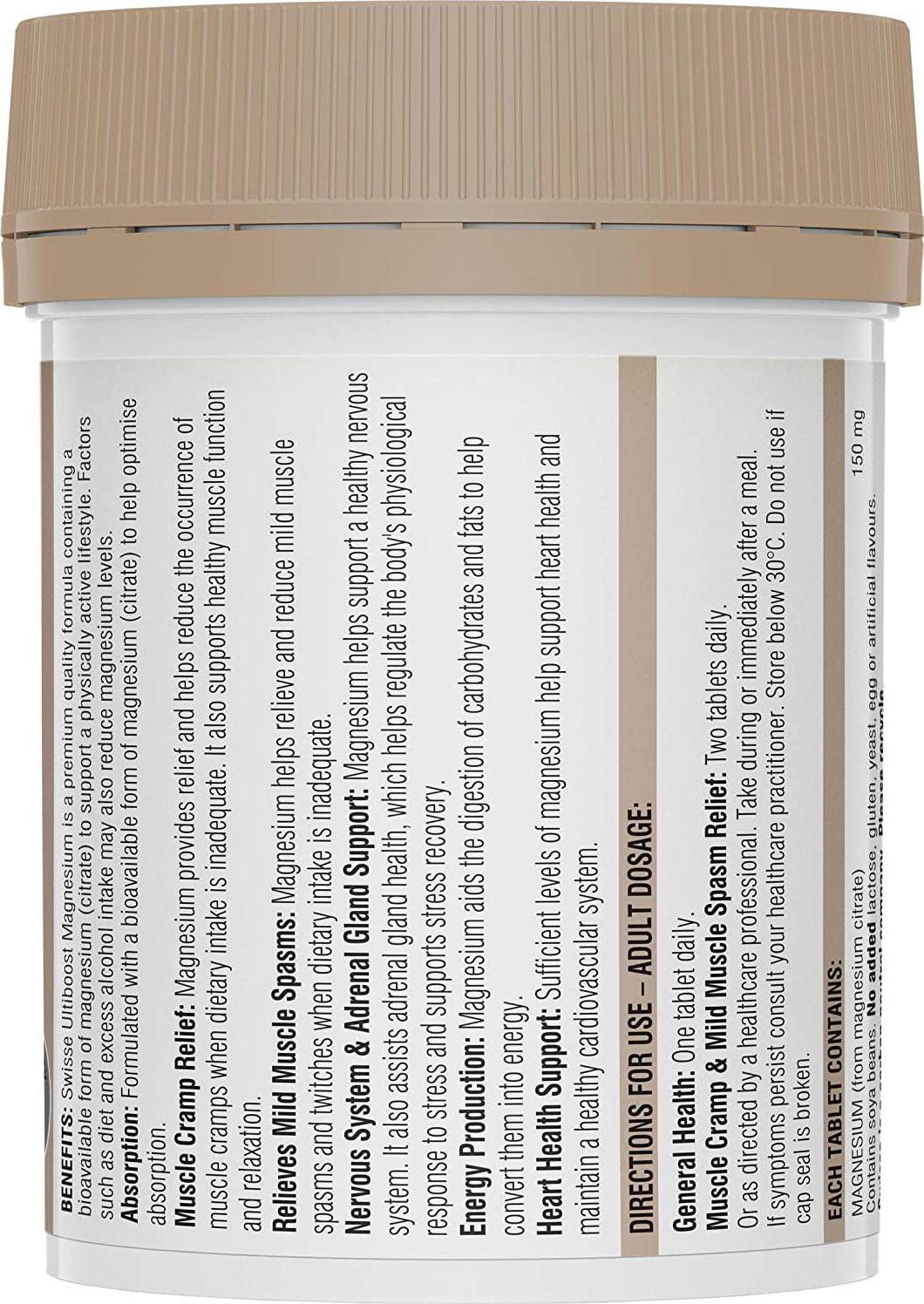 Swisse Ultiboost Magnesium 120 Tablets