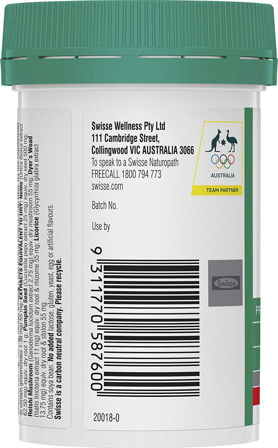 Swisse Ultiboost Prostate 50 Tablets