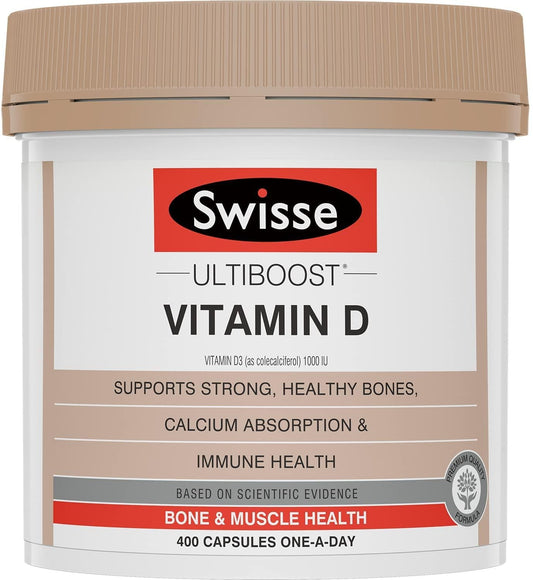 Swisse Ultiboost Vitamin D, 400 Capsules