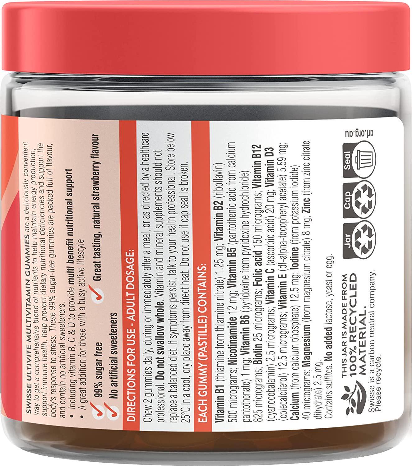 Swisse Ultivite Multivitamin Gummies 60 Pack