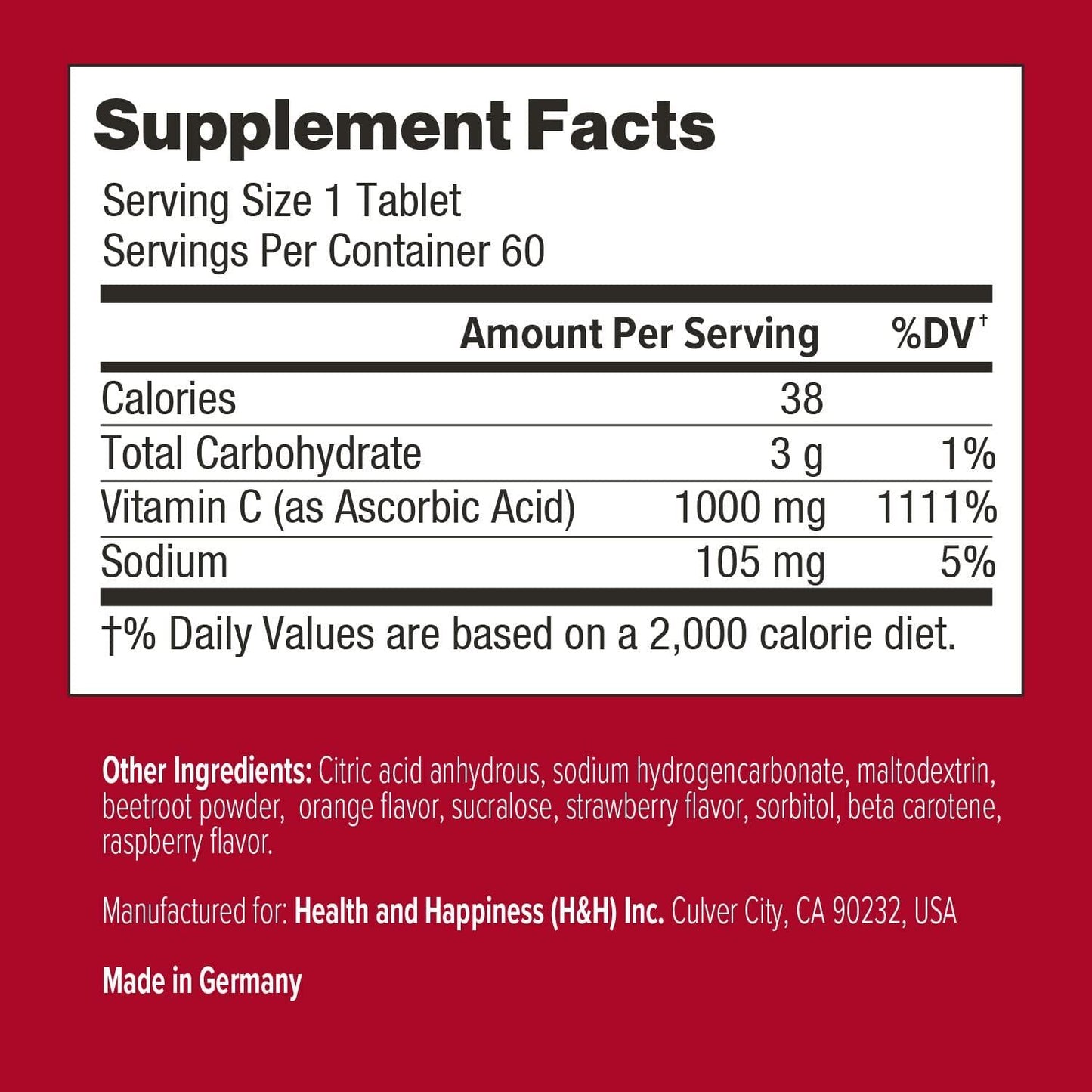 Swisse Vitamin C 1000mg - Vitamin C Tablets Dissolve in Water, Vitamin C Supplement Vitamin C Effervescent Tablets, Effervescent Vitamin C Immune Support Supplement, Emergency Drink Support - 60 tabs