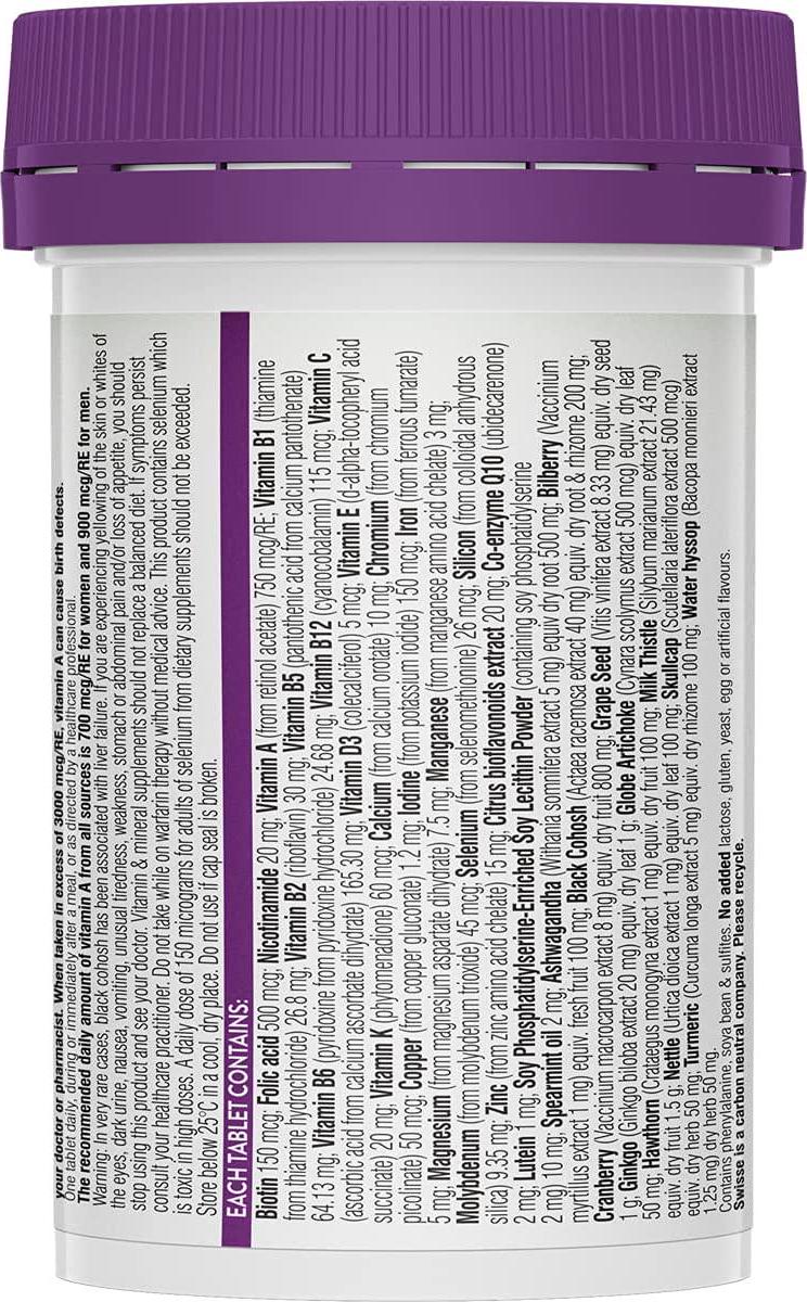 Swisse Womens 50+ Ultivite 60 Tablets