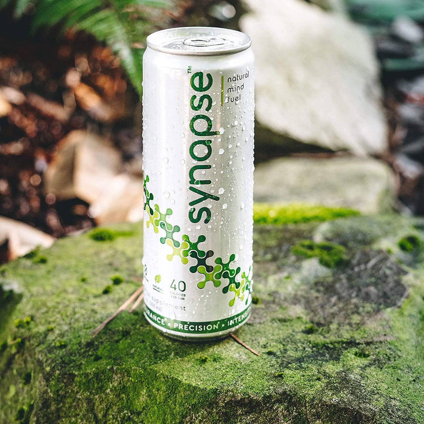 Synapse Natural Nootropic Energy Drink - Caffeine Free, Low Calorie, Plant Based - Focus, Memory, Mental Performance - 12 fl oz (12 Pack)