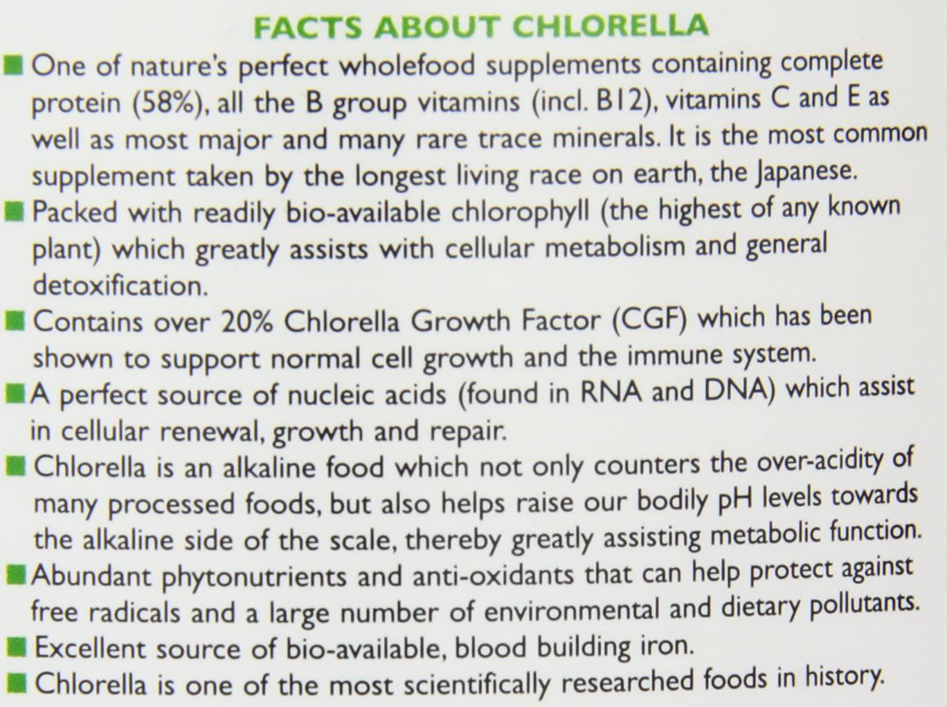 Synergy Natural Organic Chlorella Powder 1kg