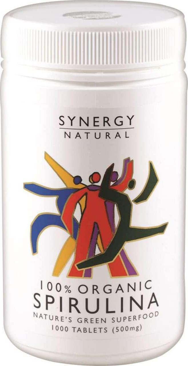 Synergy Natural Organic Spirulina 1000 Tablets 500mg
