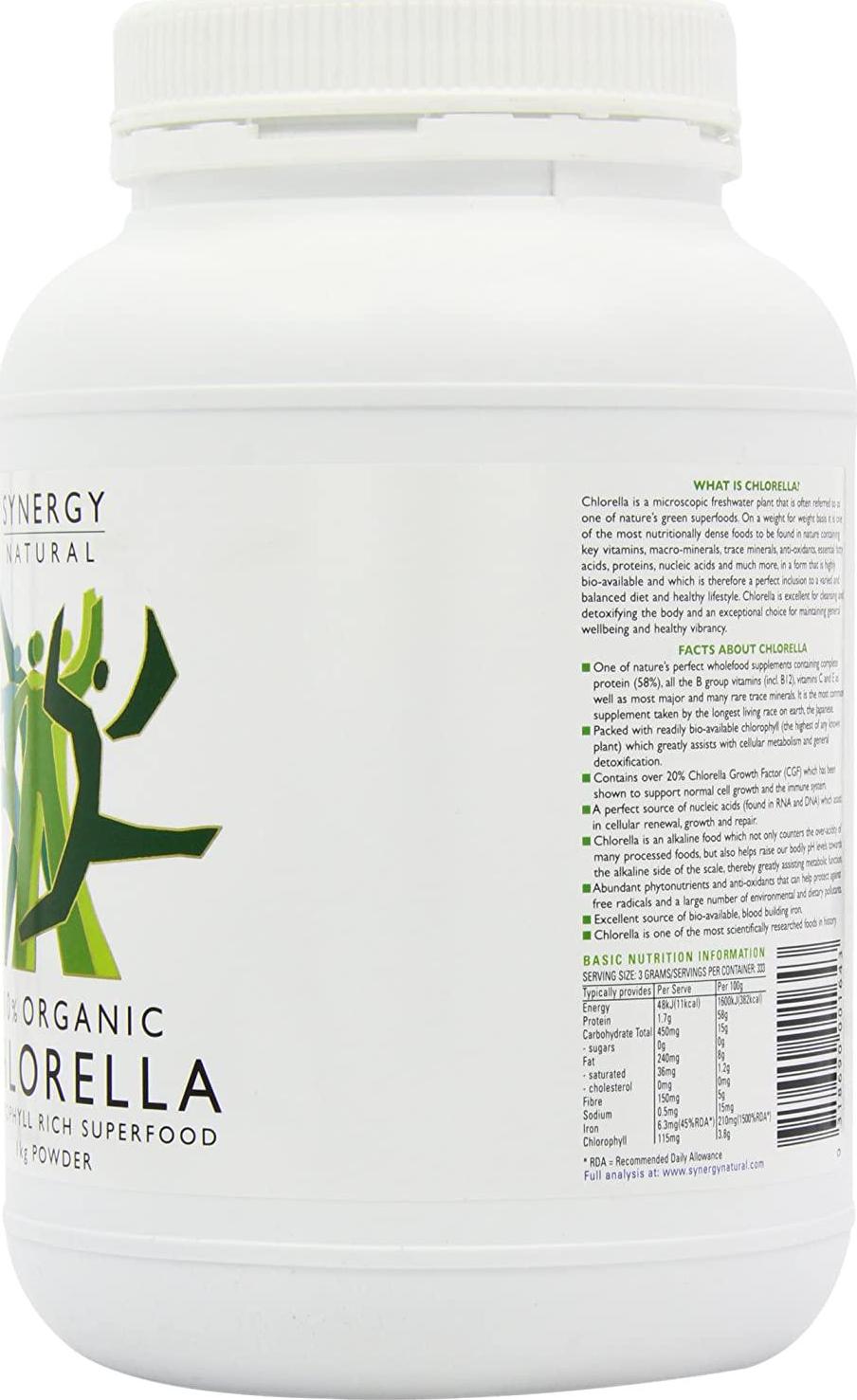 Synergy Natural Organic Chlorella Powder 1kg