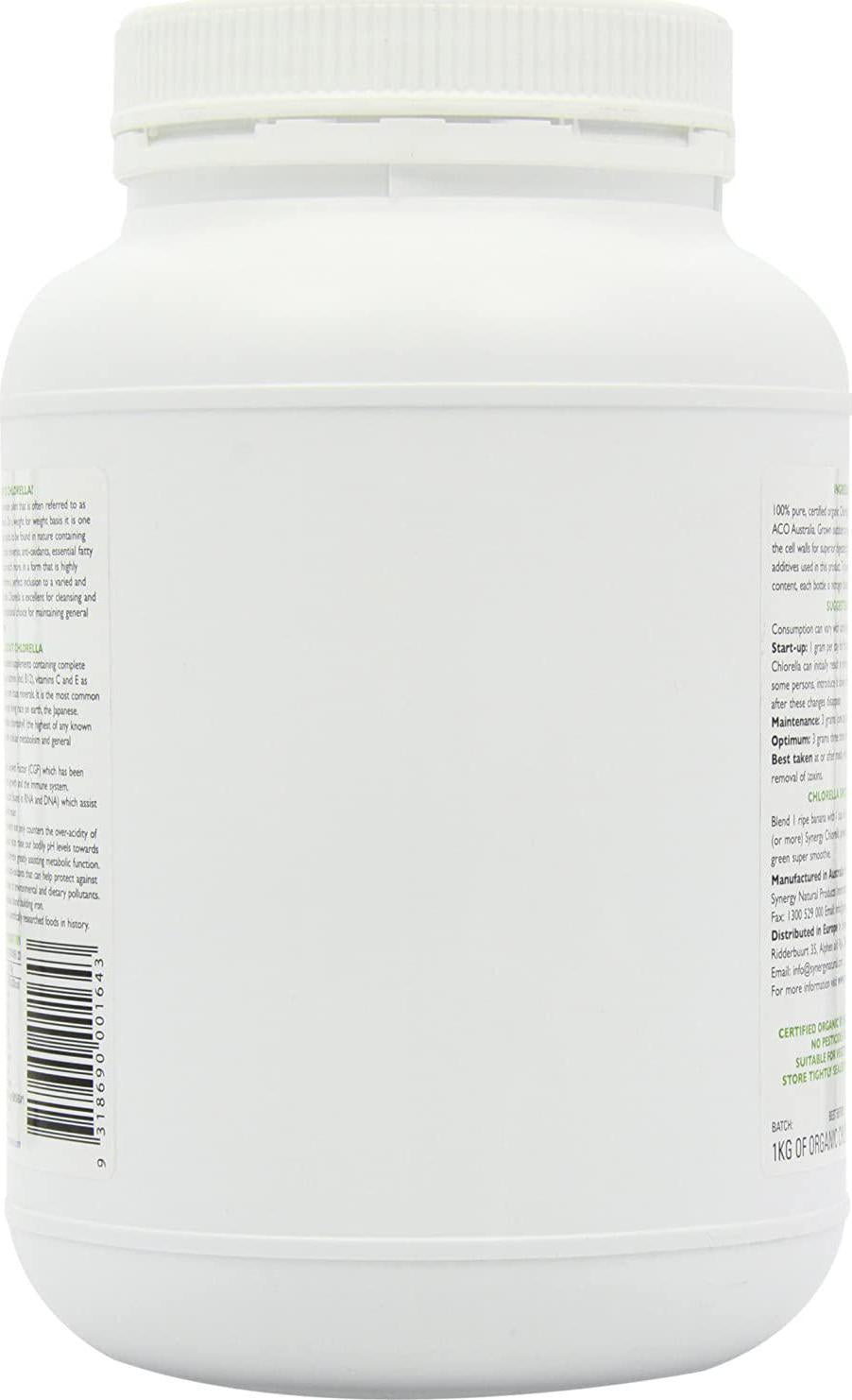 Synergy Natural Organic Chlorella Powder 1kg