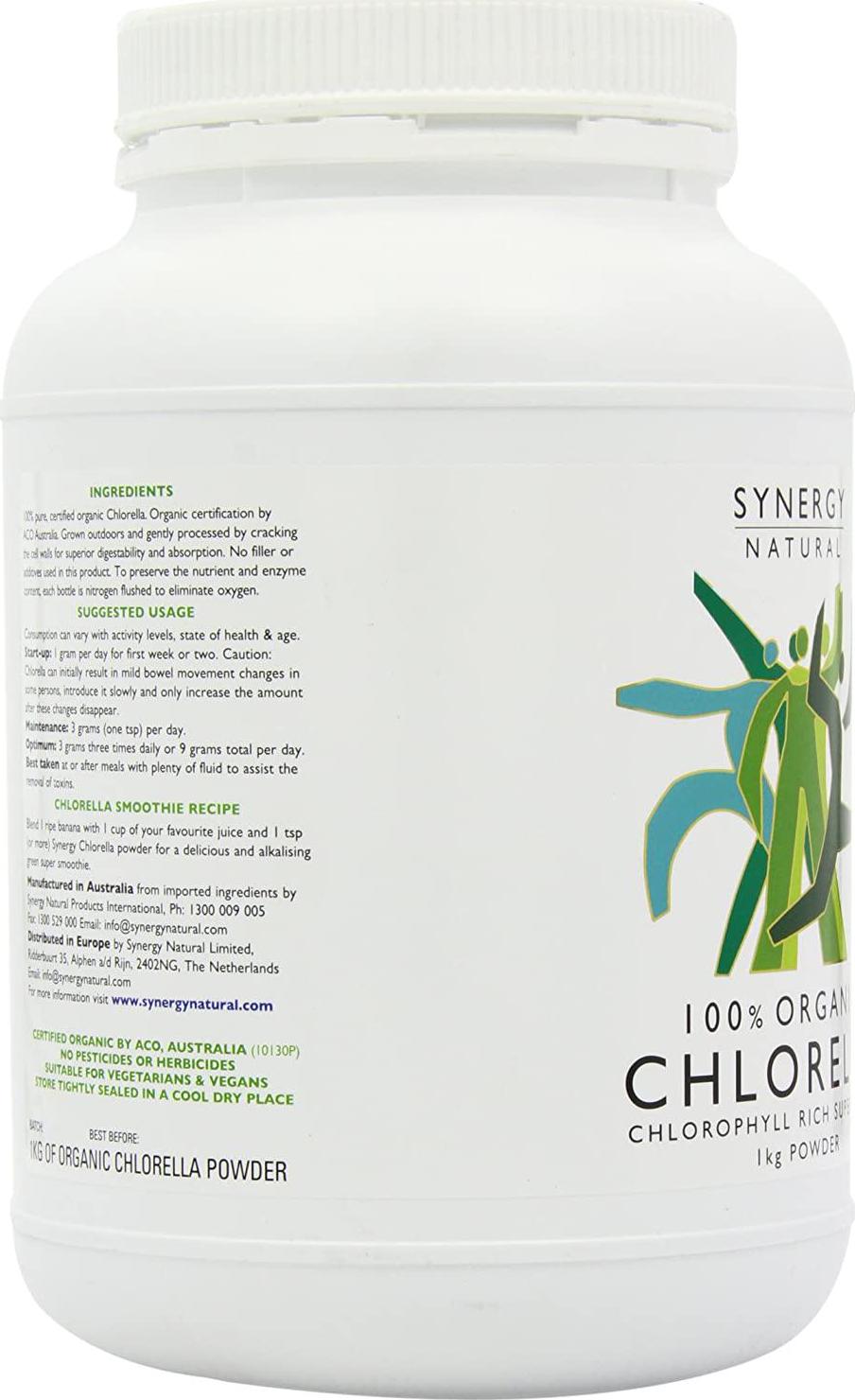 Synergy Natural Organic Chlorella Powder 1kg