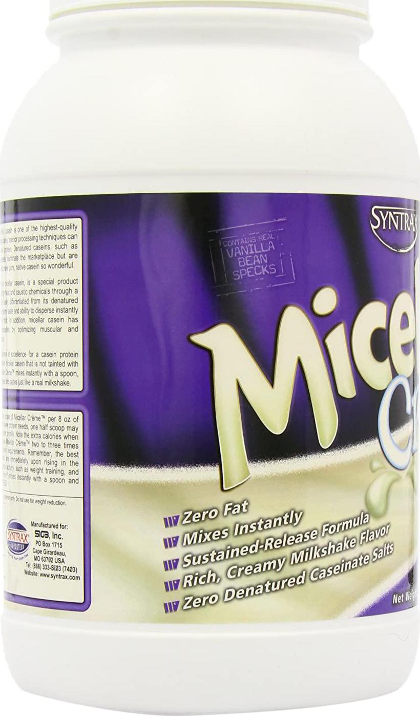 Syntrax Micellar Creme, Vanilla Milkshake Powder, 2.02-Pound