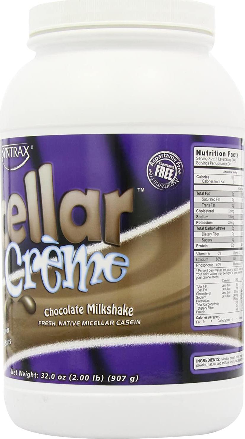 Syntrax Micellar Creme 907 g Chocolate Milkshake Casein Protein Shake Powder