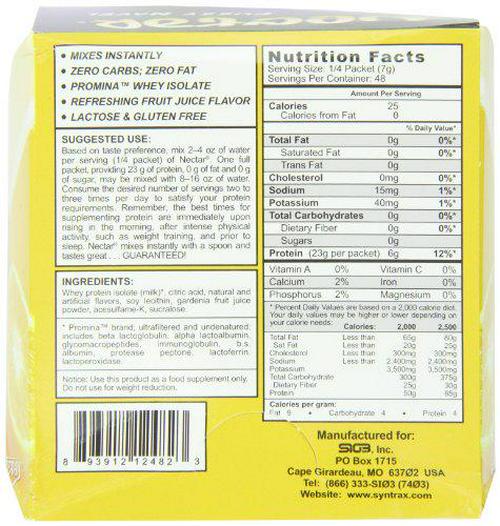 Syntrax Nectar Grab N Go, Fuzzy Navel, 1-Ounce Pouches (Pack of 12)