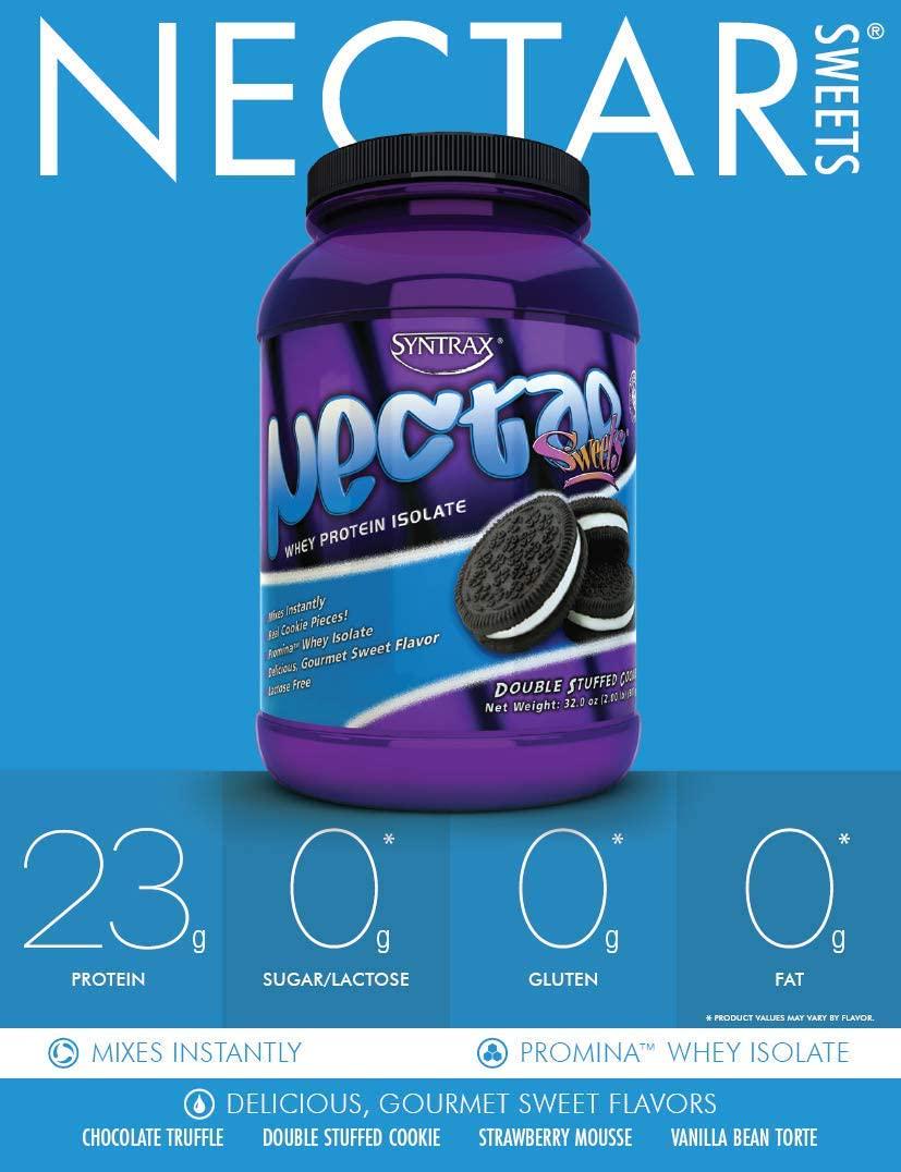 Syntrax Nectar Sweets Native Grass-Fed Whey Protein Isolate, Strawberry Mousse, 2 Pound (Pack of 1), 32 Oz