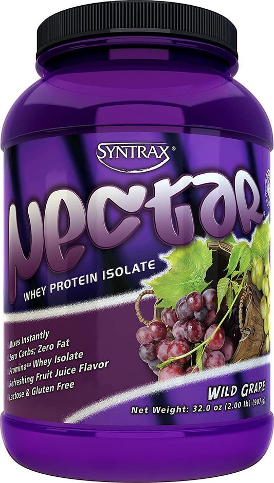 Syntrax Nectar Whey Protein Isolate, Wild Grape, 2 Pound