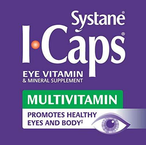 Systane ICaps Eye Vitamin and Mineral Supplement, Multivitamin Formula, 100 Coated Tablets (Packaging may vary)
