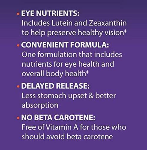 Systane ICaps Eye Vitamin and Mineral Supplement, Multivitamin Formula, 100 Coated Tablets (Packaging may vary)