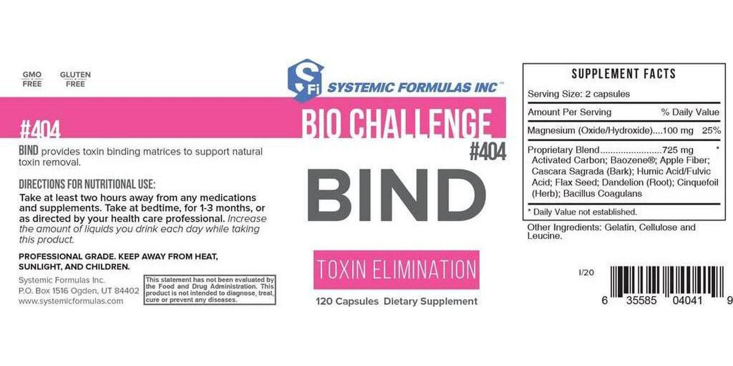 Systemic Formulas: #404 - Bind