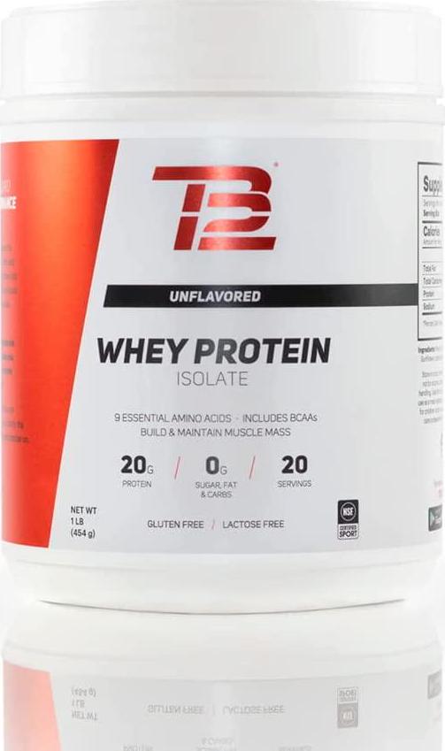 TB12 Whey Protein Powder, Unflavored