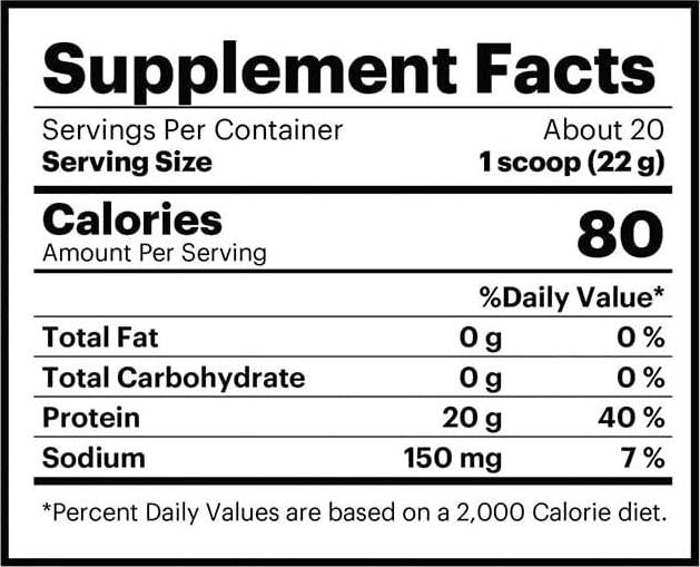 TB12 Whey Protein Powder, Unflavored