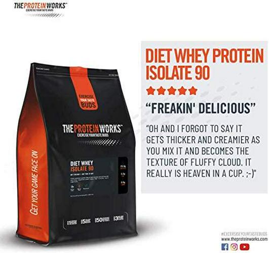 THE PROTEIN WORKS Diet Whey Isolate 90 Protein Powder | Low Fat and Low Calorie | Ultra Pure Shake | Supports Dieting and Weight Loss | Choc Peanut Cookie | 1 kg