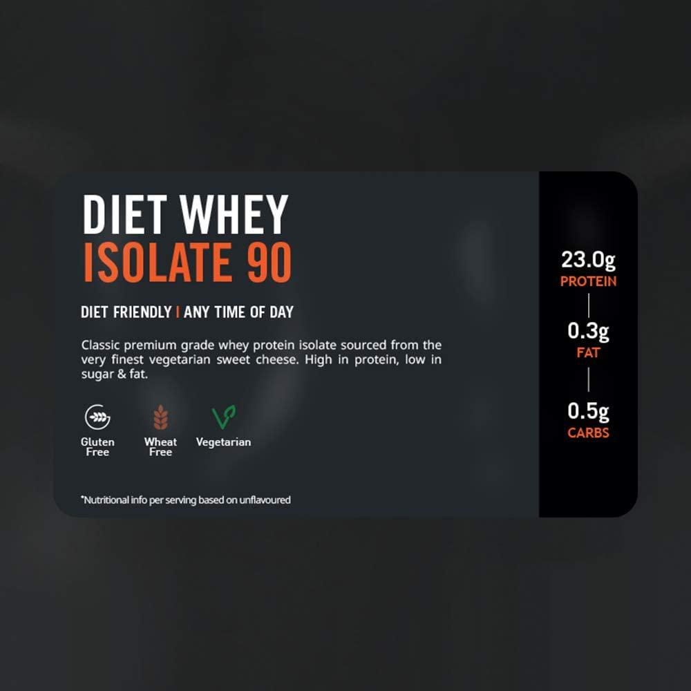 THE PROTEIN WORKS Diet Whey Isolate 90 Protein Powder | Low Fat and Low Calorie | Ultra Pure Shake | Supports Dieting and Weight Loss | Choc Peanut Cookie | 1 kg