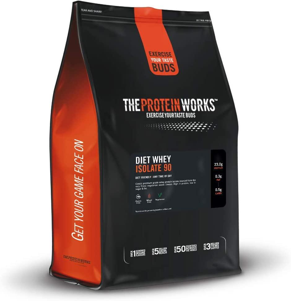 THE PROTEIN WORKS Diet Whey Isolate 90 Protein Powder | Low Fat and Low Calorie | Ultra Pure Shake | Supports Dieting and Weight Loss | Choc Peanut Cookie | 1 kg