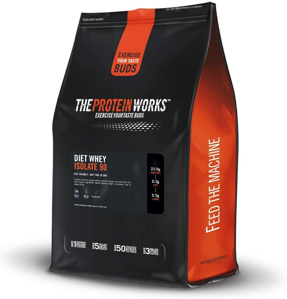 THE PROTEIN WORKS Diet Whey Isolate 90 Protein Powder | Low Fat and Low Calorie | Ultra Pure Shake | Supports Dieting and Weight Loss | Choc Peanut Cookie | 1 kg