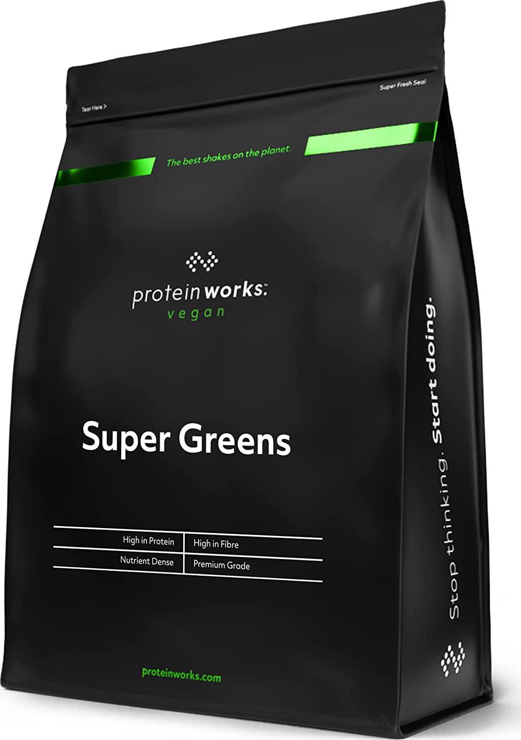 THE PROTEIN WORKS Super Greens Powder | Nutrient Dense Detox Shake | Supports Immune System | 100 Percent Vegan | Pomegranate and Cranberry | 500 g