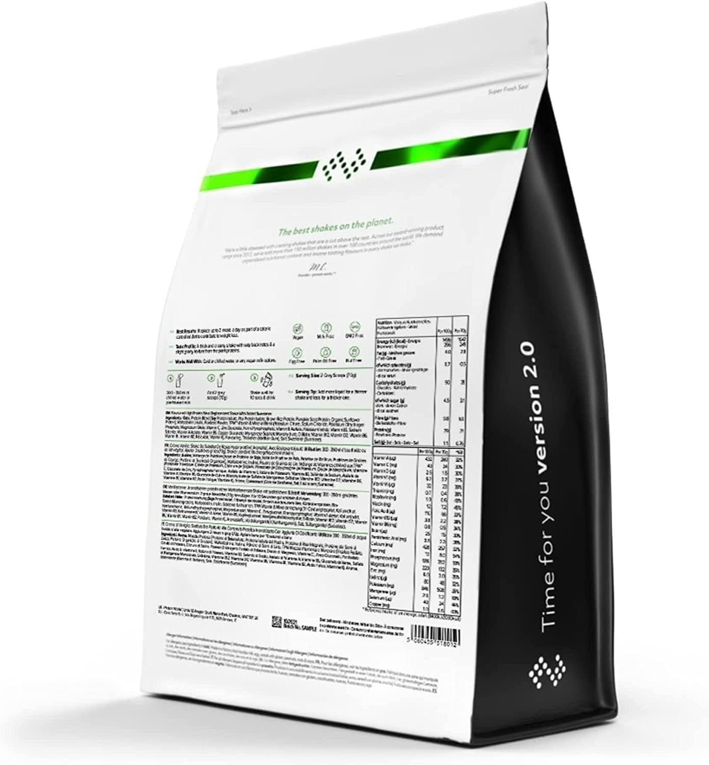 THE PROTEIN WORKS Vegan Meal Replacement Shake | 100% Plant Based | Immunity Boosting Vitamins | Affordable, Healthy and Quick | Vanilla Crème | 500 g