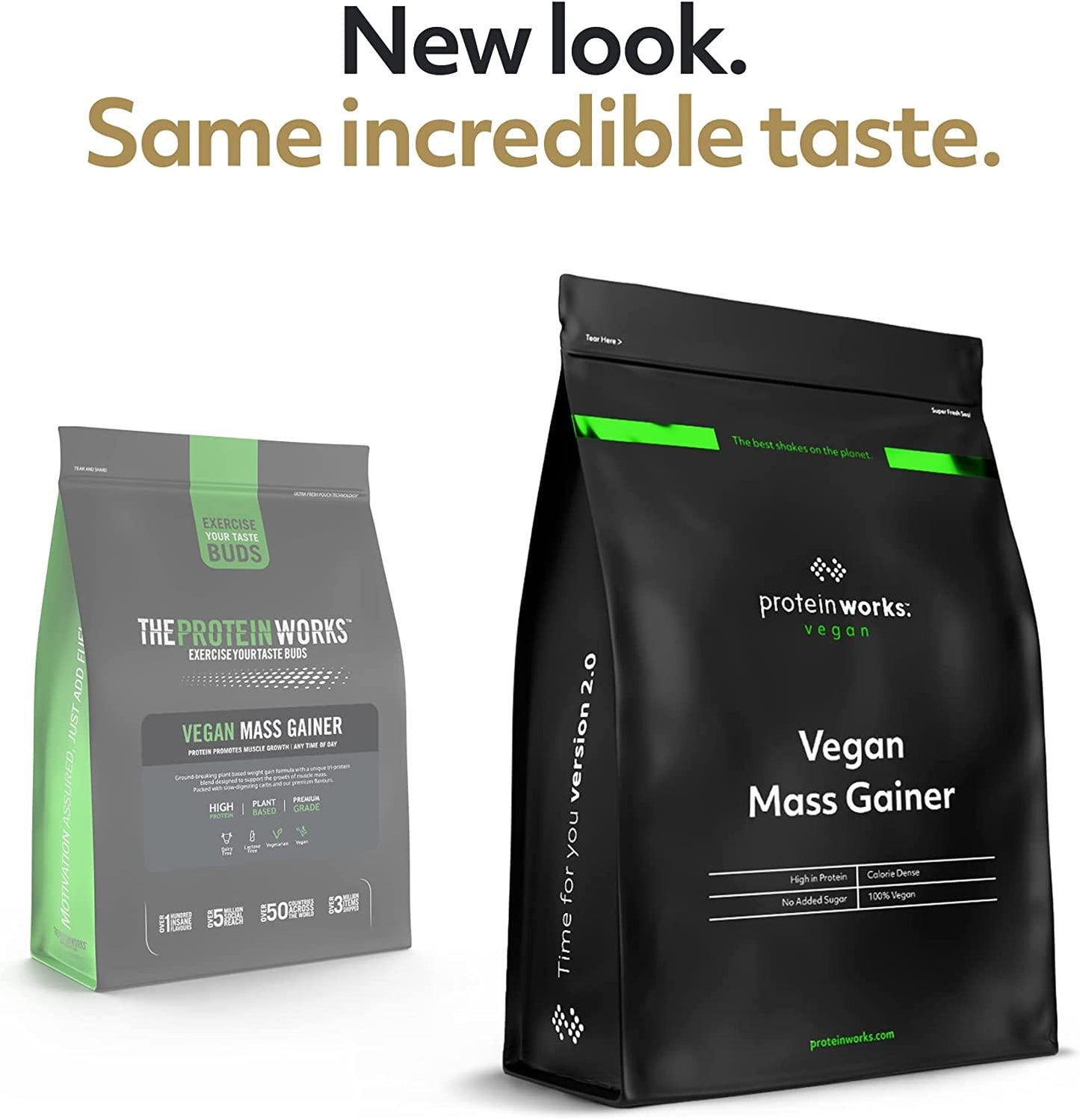 THE PROTEIN WORKS Vegan Mass Gainer | 100% Plant Based | High Calorie Protein Powder | Weight Gainer | Vanilla Crème | 2 kg