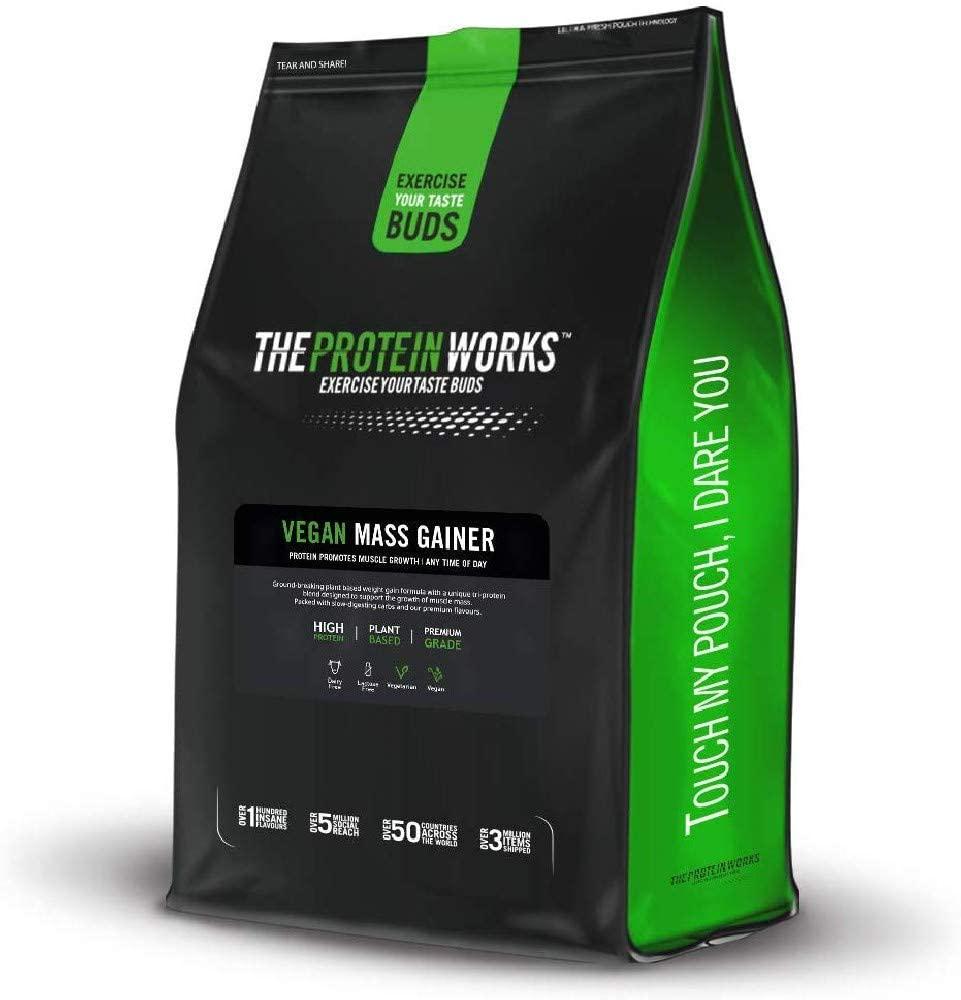 THE PROTEIN WORKS Vegan Mass Gainer | 100% Plant Based | High Calorie Protein Powder | Weight Gainer | Vanilla Crème | 2 kg