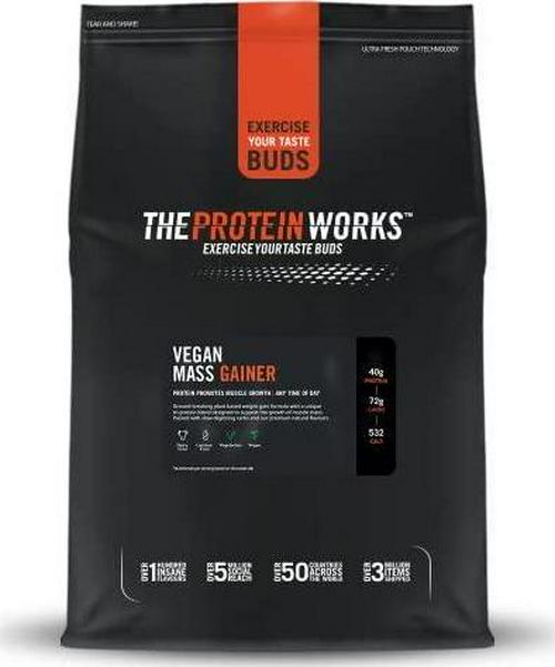 THE PROTEIN WORKS Vegan Mass Gainer | 100% Plant Based | High Calorie Protein Powder | Weight Gainer | Vanilla Crème | 2 kg