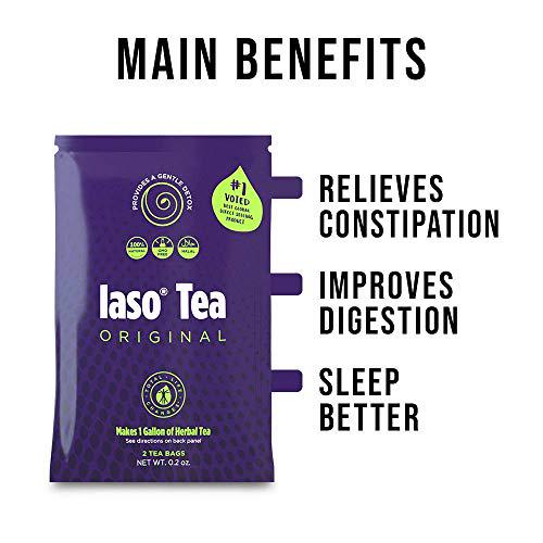 TLC Total Life Changes IASO Natural Herbal Detox Tea Bags - Five Pack (10 Tea Bags)