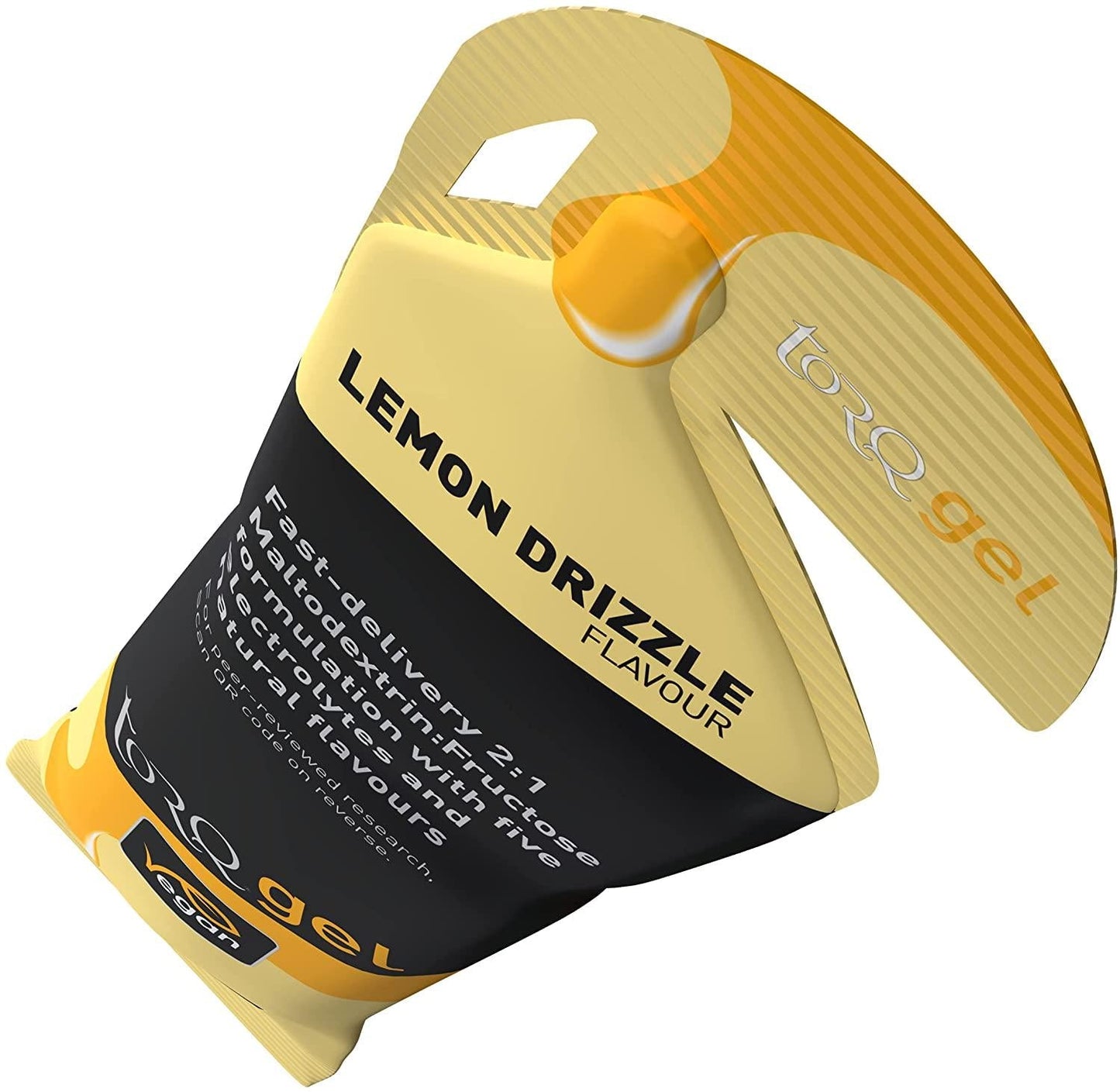 TORQ Unisex's Energy Gel, Lemon Drizzle, 15 x 45g