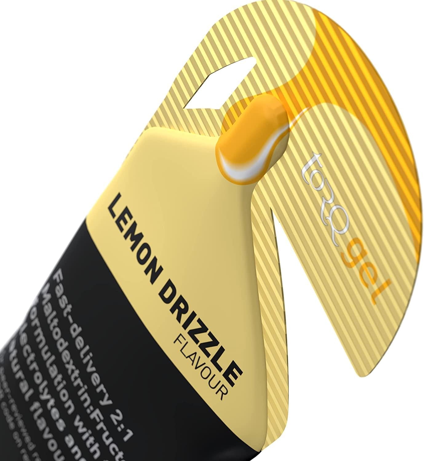 TORQ Unisex's Energy Gel, Lemon Drizzle, 15 x 45g