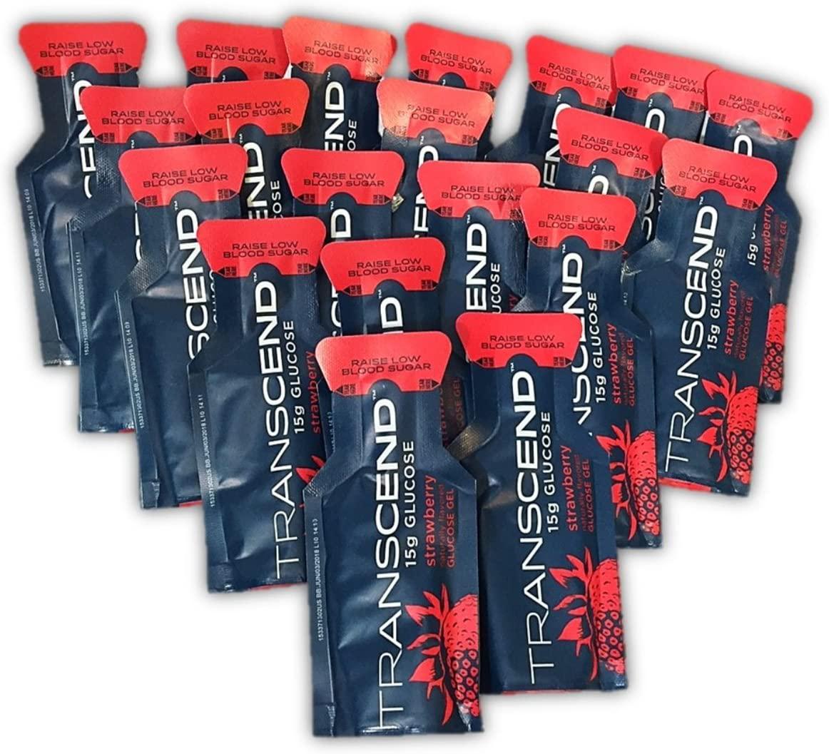TRANSCEND 15g Glucose Gels - 20 Pouch Bulk Pack