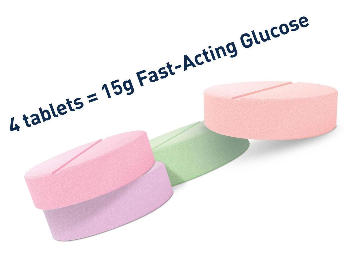 TRUEplus Glucose Tablets, Assorted Flavor (Grape, Raspberry, Orange) - 50ct Bottle - 6 Pack