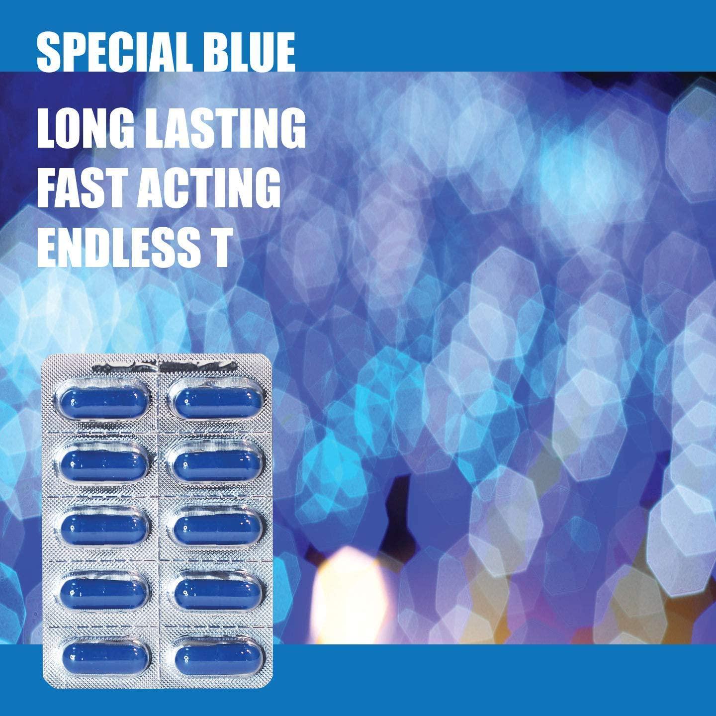 T Xtra, Blue Edition Natural Energy Supplement, 1-Pack 10 Capsules