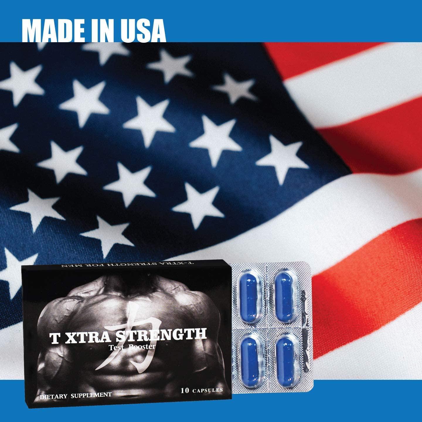 T Xtra, Blue Edition Natural Energy Supplement, 1-Pack 10 Capsules