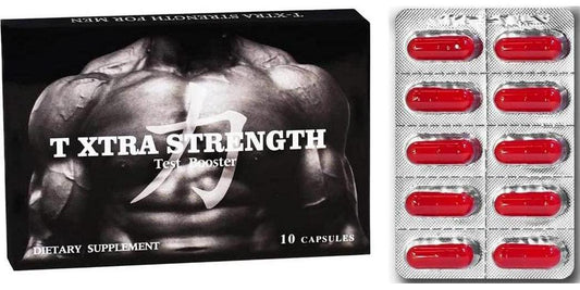T Xtra, RED Edition Natural Energy Supplement, 1-Pack 10 Capsules