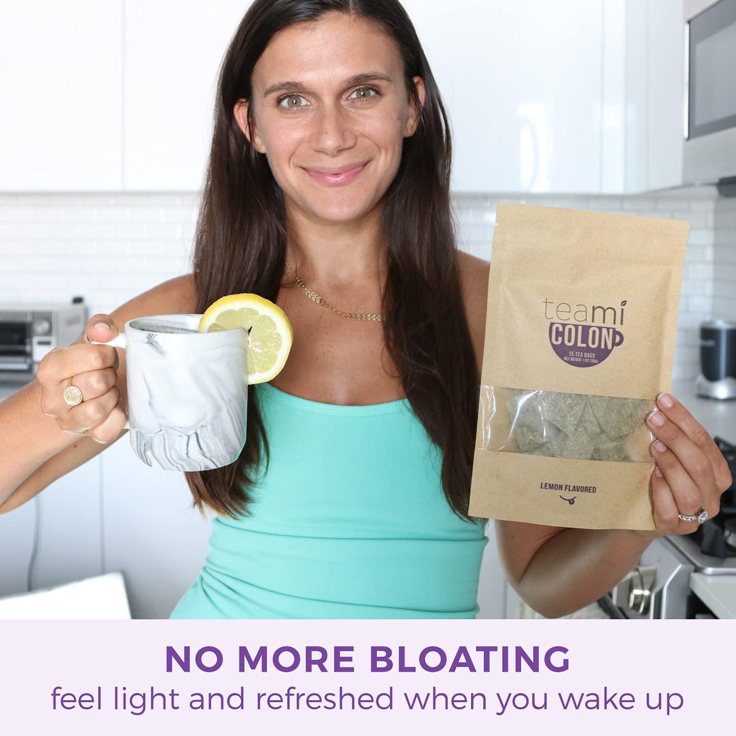 TeamiÂ Colon Cleanse Detox Tea - 15 Tea Bags, 30 Day Supply (Lemon)