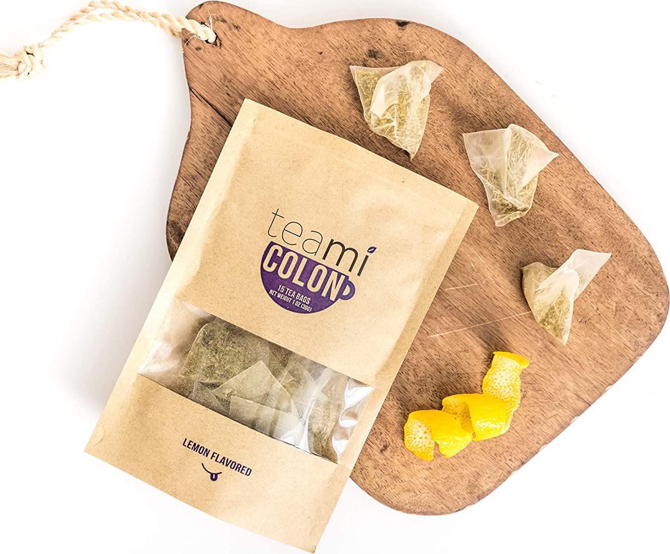 TeamiÂ Colon Cleanse Detox Tea - 15 Tea Bags, 30 Day Supply (Lemon)