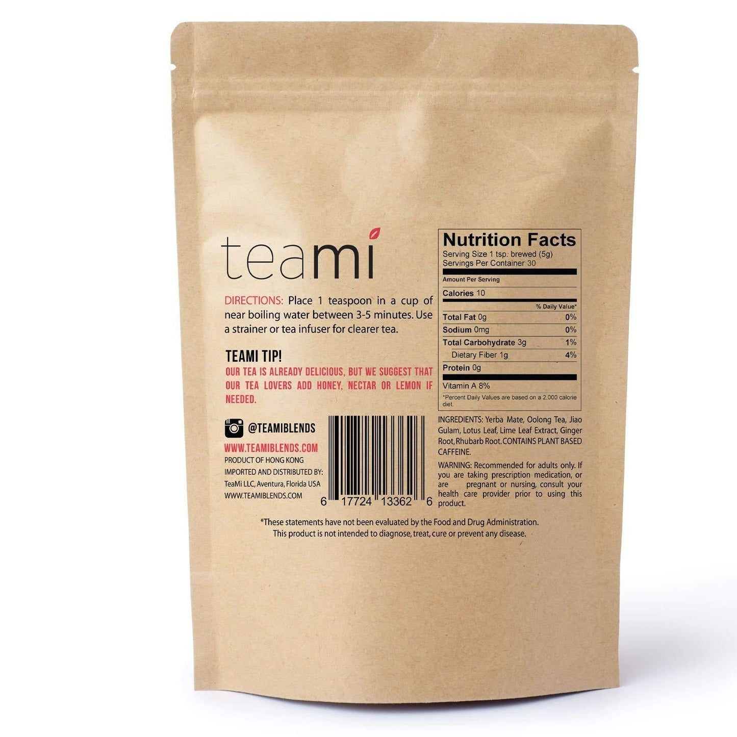 Teami Skinny Detox Tea - Loose Leaf - 30 Day Supply 3 Pack