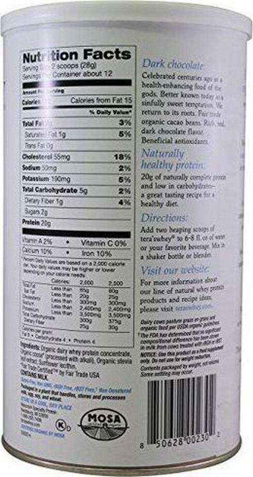 Teraswhey Protein Whey Dark Chocolate Organic 2 Pack