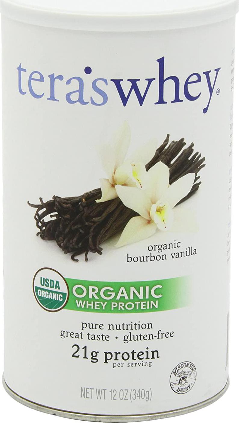 Teraswhey, Whey Protein Simply Pure Plain Can, 12 Ounce