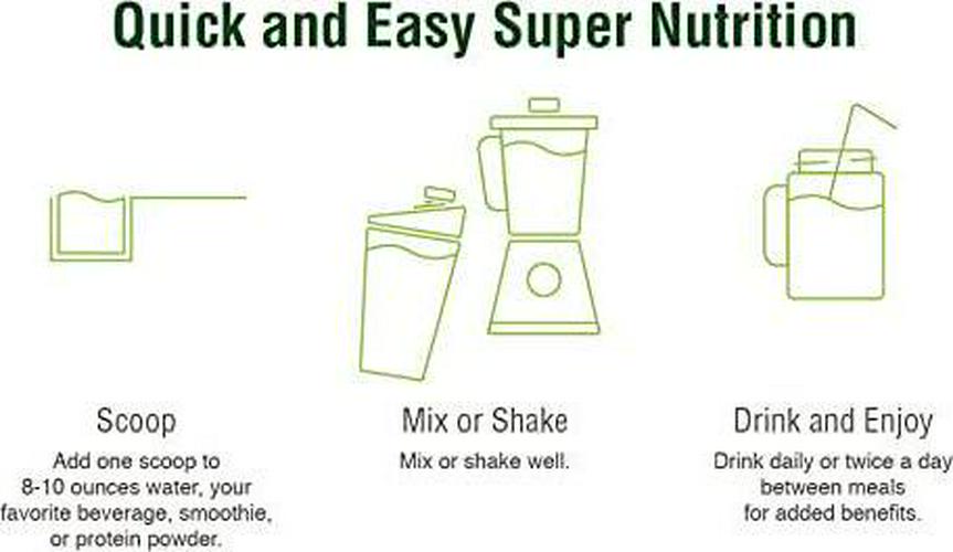 Terra Kai Organics JUCE Greens Superfood Drink Mix - Harvest Apple Flavor - 40 Servings - Fruits and Vegetables for Immune Boost, Detox and Cleanse, Improve Gut Health (17.44 Ounce, Pack of 2)