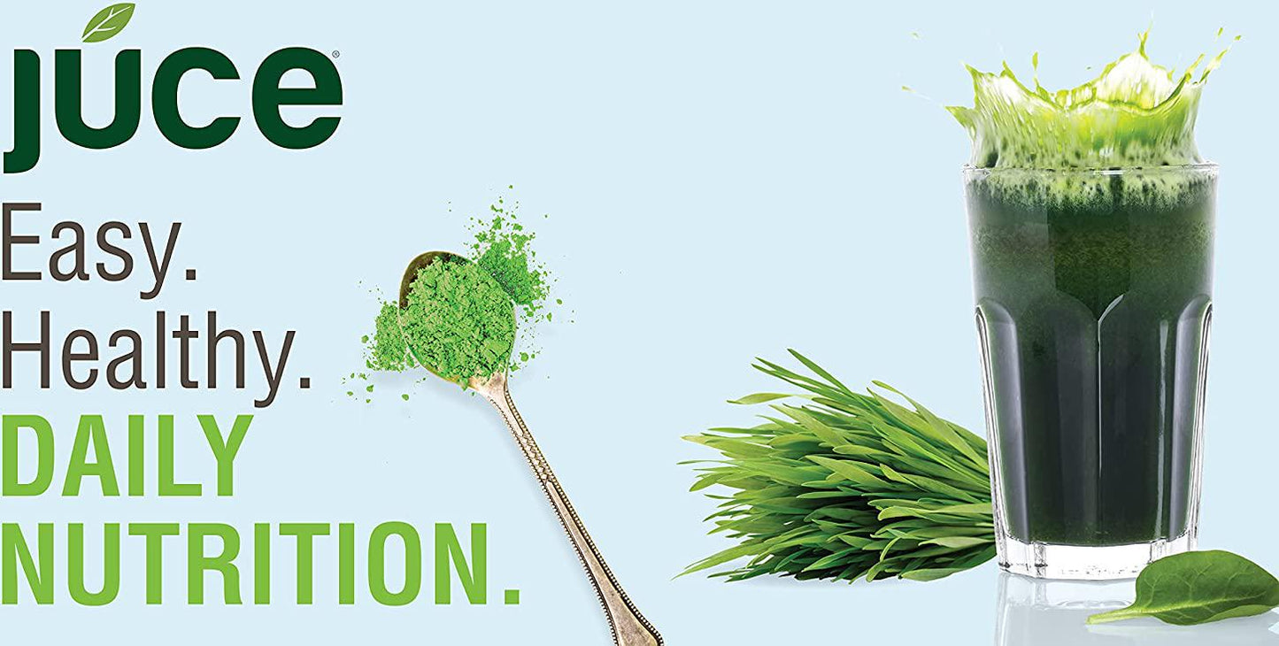 Terra Kai Organics JUCE Greens Superfood Drink Mix - Harvest Apple Flavor - 40 Servings - Fruits and Vegetables for Immune Boost, Detox and Cleanse, Improve Gut Health (17.44 Ounce, Pack of 2)