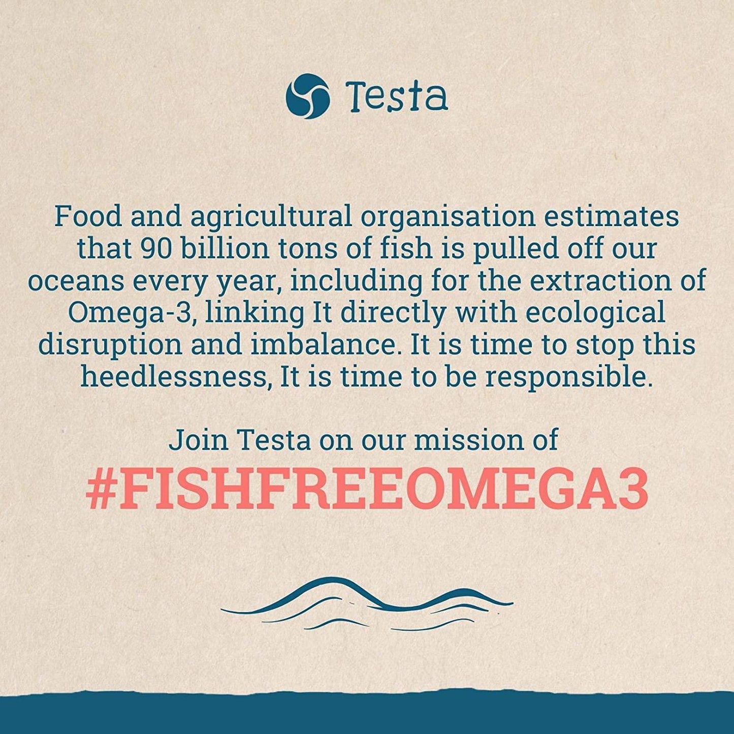 Testa - Cut Out The Middle-Fish - Much Healthier Than Fish Oil - Plant Based GMO-Free Omega-3 DHA + EPA from Algae Oil - Pure and Vegan - Testa Omega 3-60 Capsules