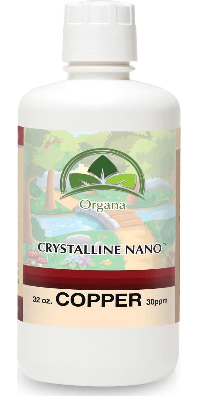 The Best Nano Colloidal Copper - 30 PPM of Colloidal Copper - Colloidal Minerals -Colloidal Copper Liquid (32oz)
